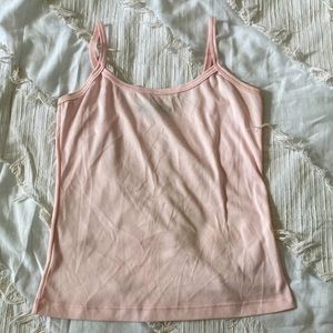 VNTG Rampage Pink Sheer Babydoll Cropped Tank